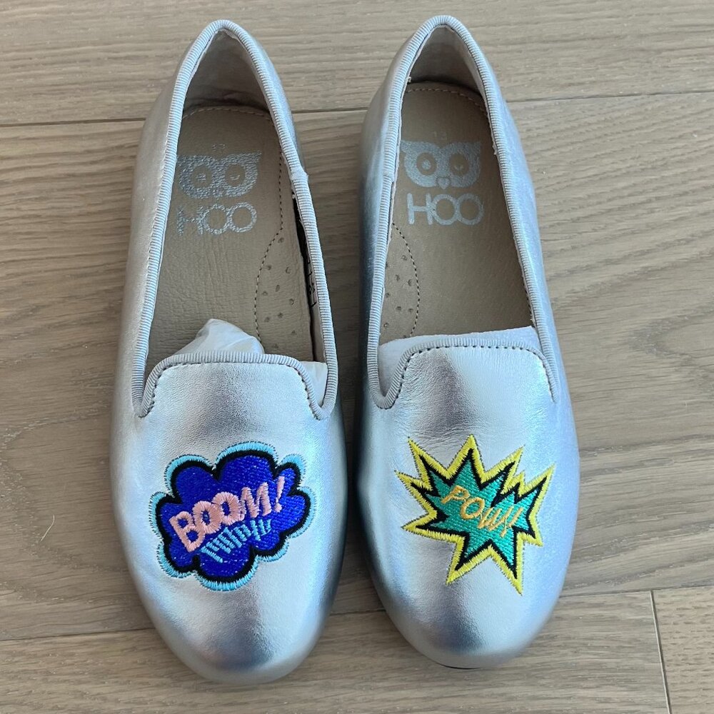 Hoo Silver Boom Pow Smoking Shoes size 12 NWOT